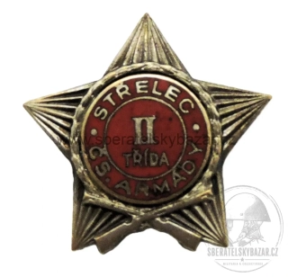 Střelecký odznak Čs. Armády - II. třída 