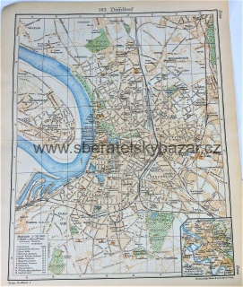 Mapa Duselldorf 1 : 30 000