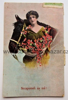 Pohlednice Nezapomeň na mě! 1920 