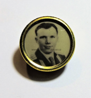 Odznak SSSR - Kosmonautika Jurij Gagarin zlatý