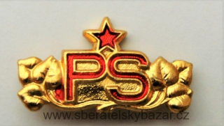 Rozlišovací znaky na Nárameníky zlaté - PS- Pohraniční stráž