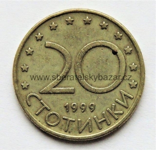 Bulharsko - 20 stotinki 1999