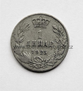 Jugoslávie - 1 dinar 1925