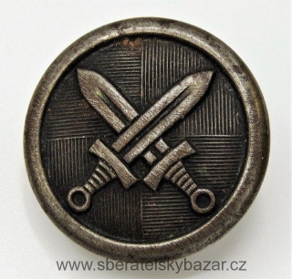 Knoflík Meče RČS značený M.S.S - 27mm