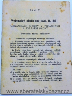 Rukověť pro aspiranty a důstojníky v záloze - Vojenský služební řád, II díl 