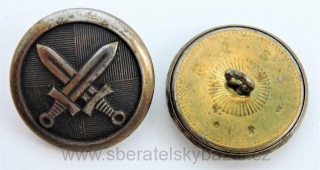 Velký knoflík meče 27mm - M.S.S bronz 