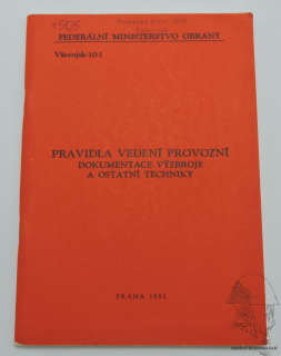 Pravidla vedení provozní dokumentace výzbroje a ostatní techniky 1992